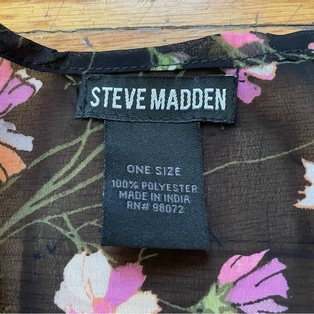 Steve Madden Floral Kimono One Size